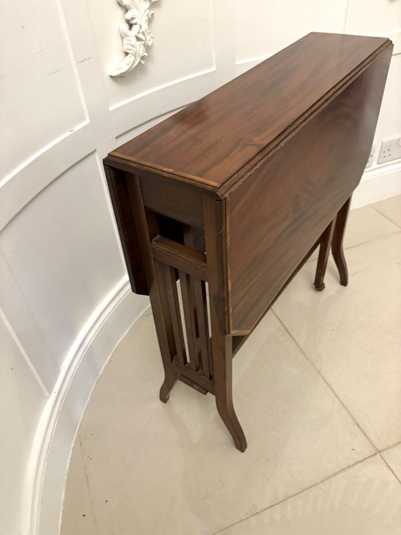 Antique Quality Edwardian Inlaid Mahogany Sutherland Table